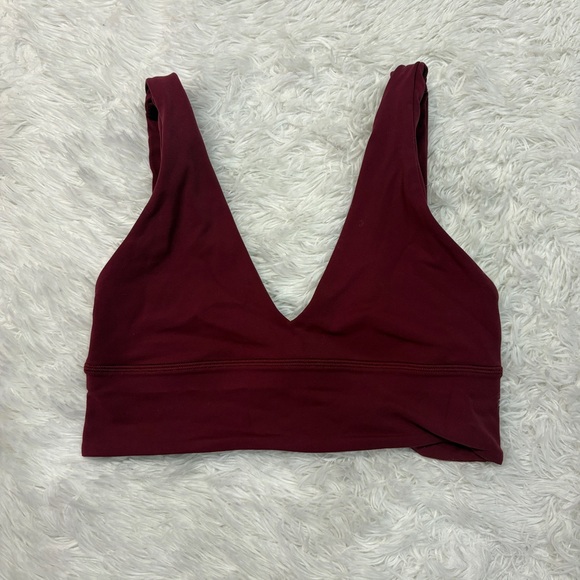 Lululemon Align V-Neck Bra *Light Support, A/B Cup - Garnet - Picture 4 of 4